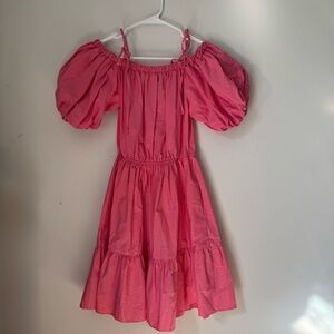 Pink Off-Shoulder Mini Dress